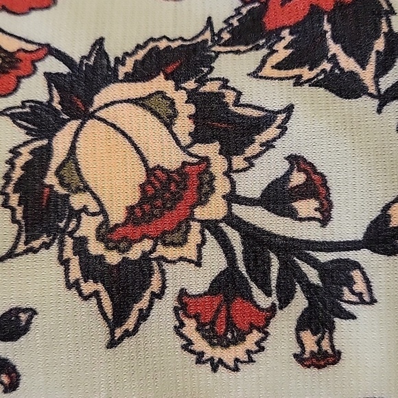 NWT Agnes & Dora 2XL grey and red/pink floral midi skirt - Picture 3 of 5